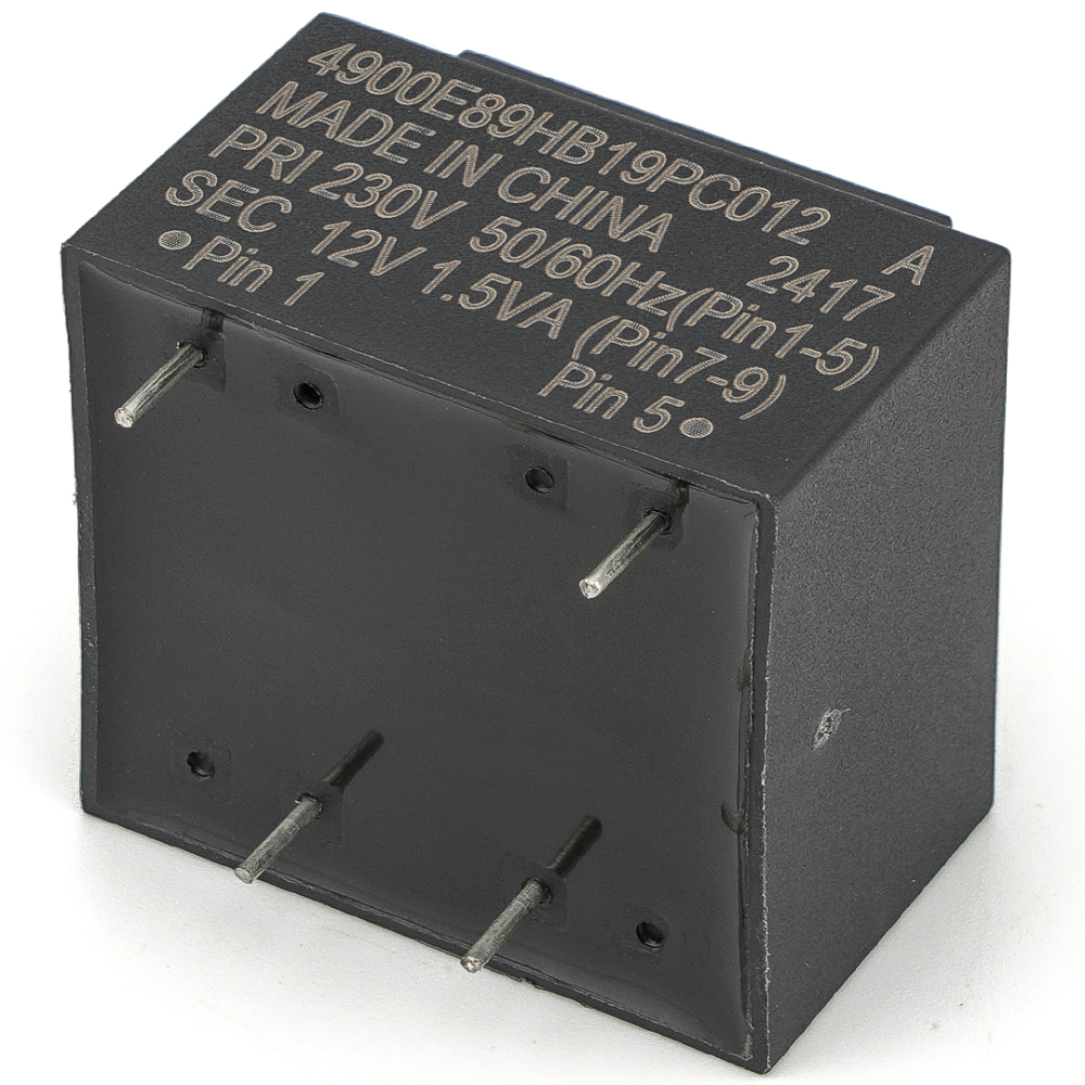 SCII 4900E89HB19PC012 A Transformer Relay PRI 230V SEC 12V 1.5VA