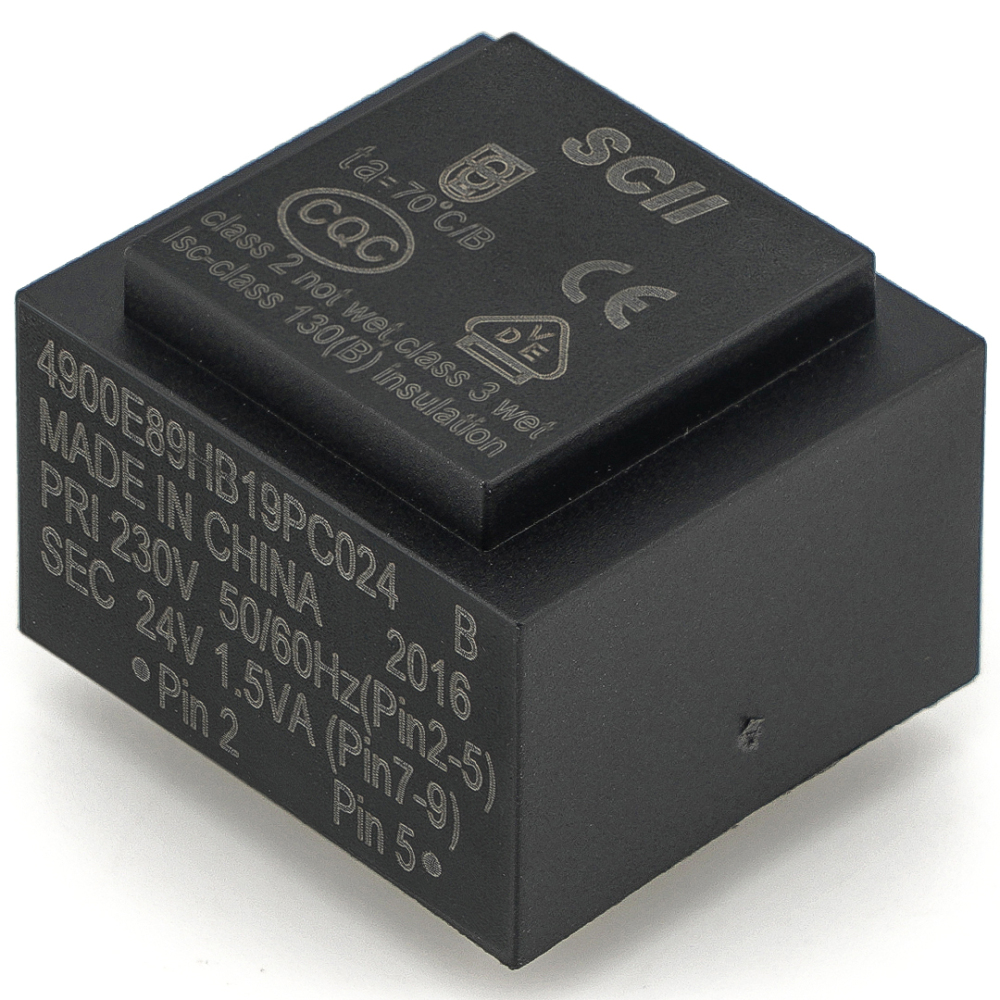 SCII 4900E89HB19PC024 B Transformer Relay PRI 230V SEC 24V 1.5VA