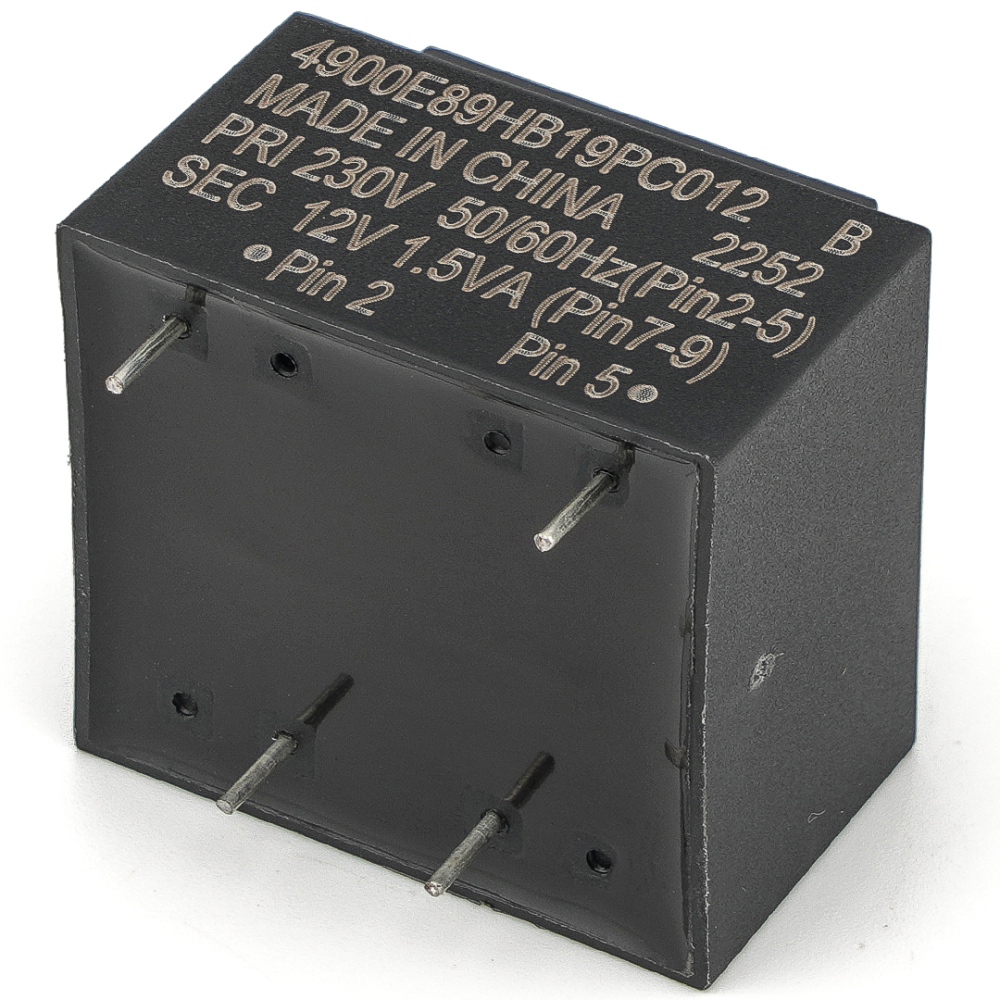 SCII 4900E89HB19PC012 B Transformer Relay PRI 230V SEC 12V 1.5VA