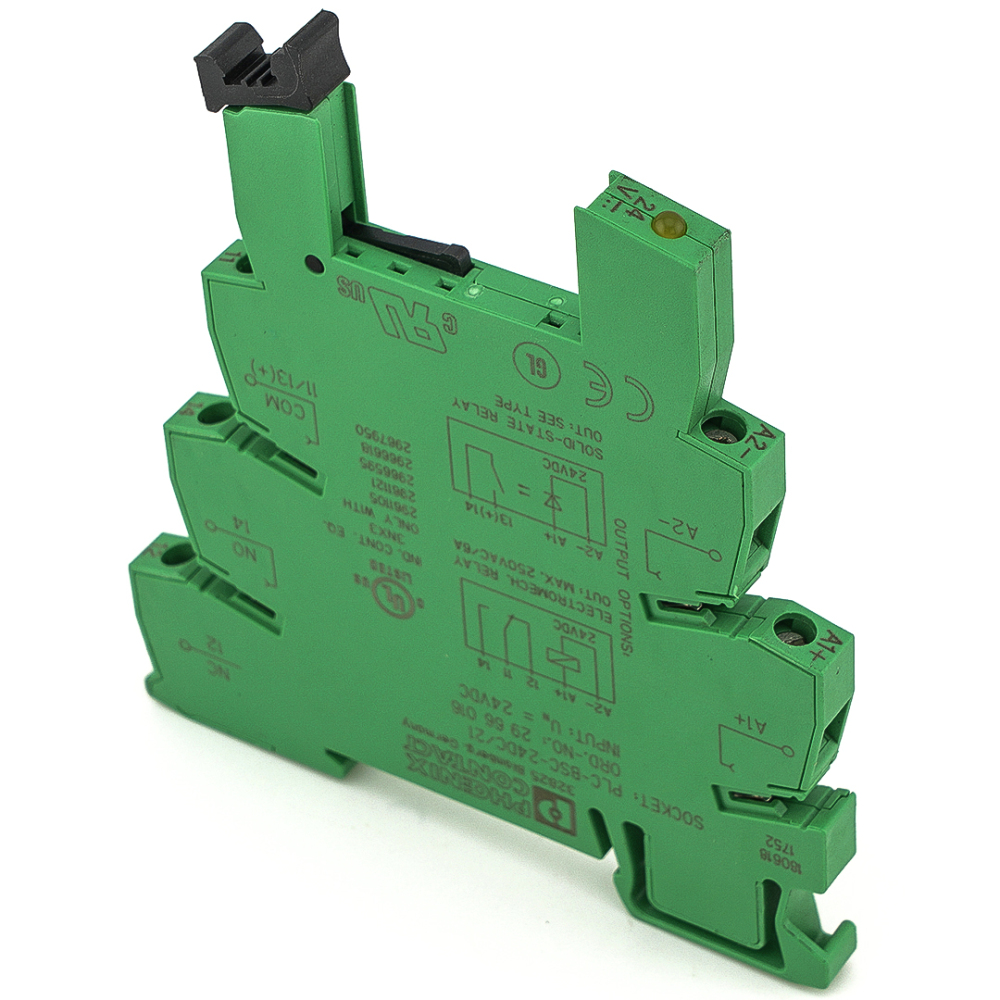 Phoenix Contact PLC-BSC-24DC/21 Relay Socket Base 2966016 24VDC 6A 250VAC