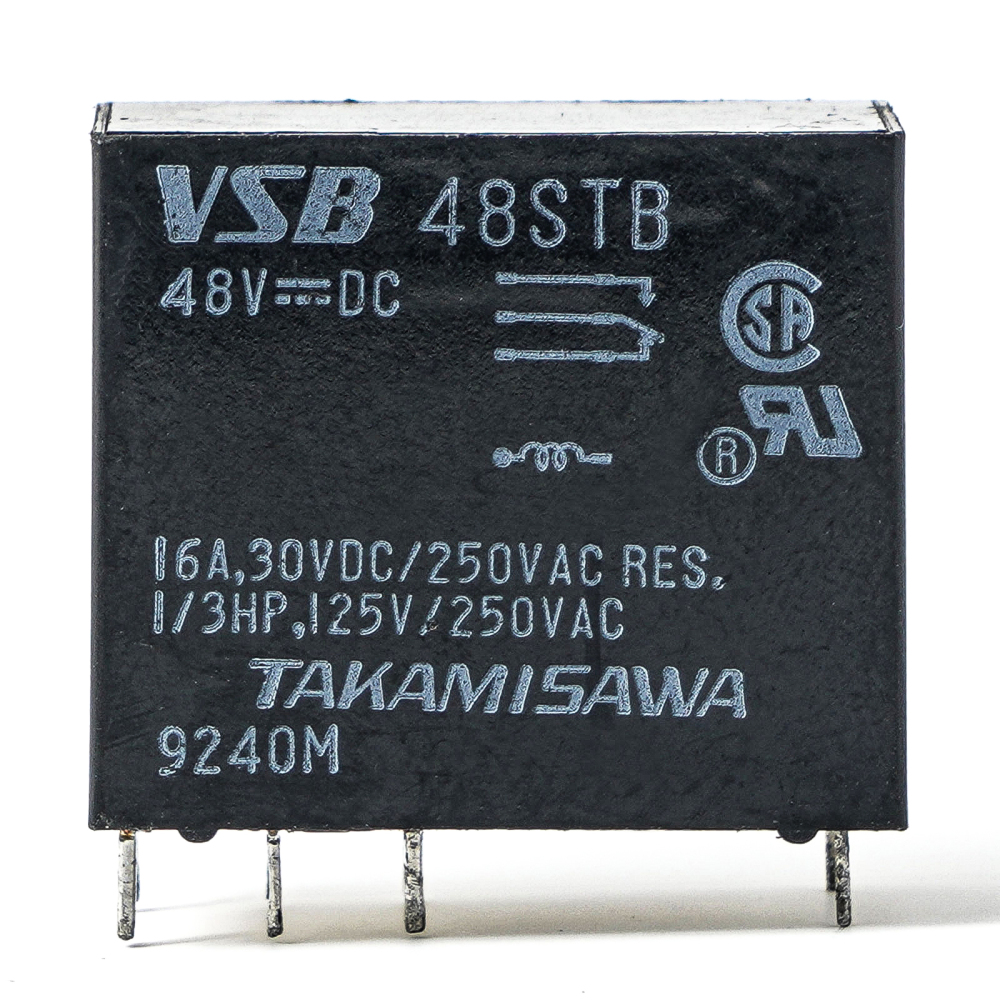 TAKAMISAWA VSB48STB Power Relay 48VDC 16A 250VAC 8Pins