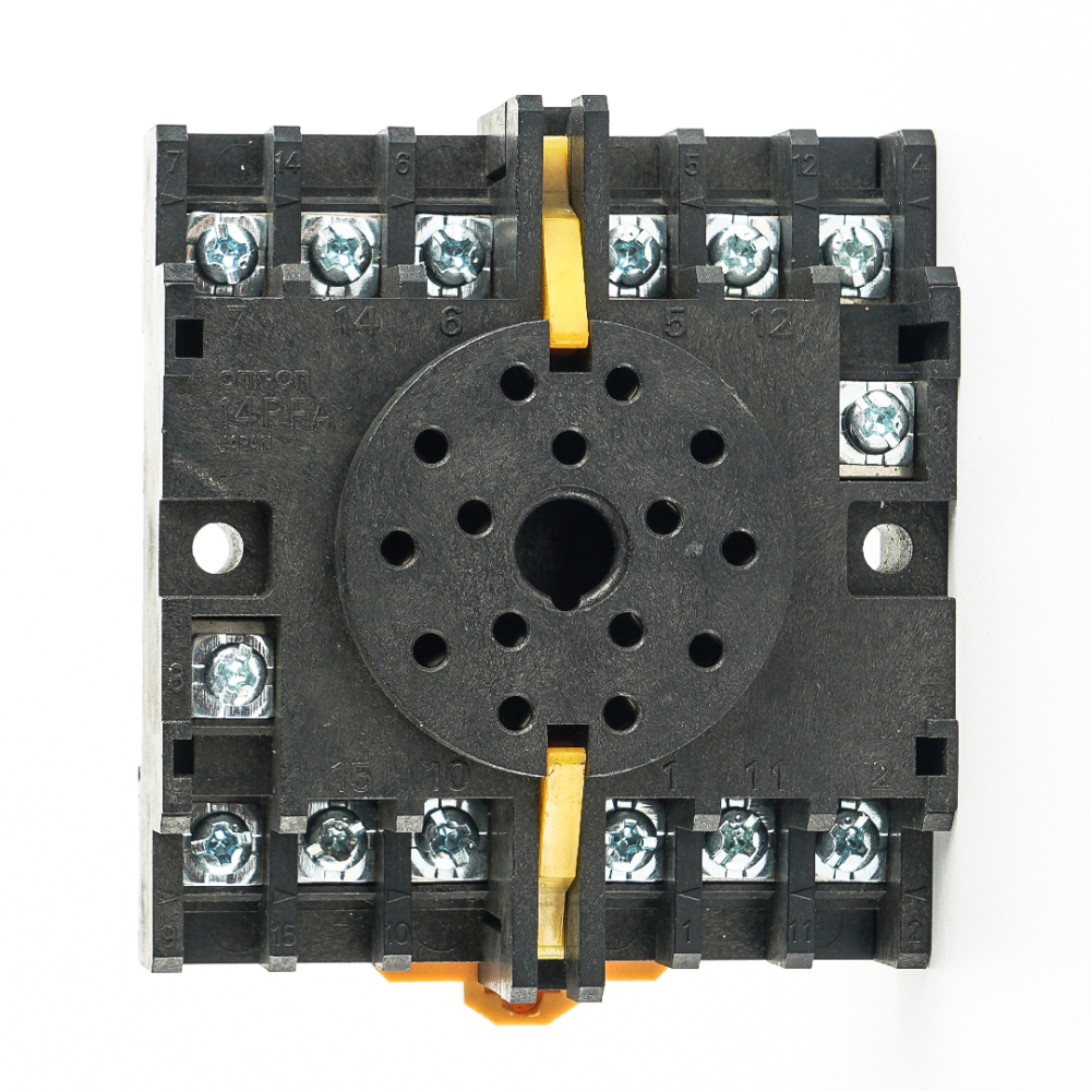 OMRON 14PFA Socket - Track Mount For Omron Photosensors