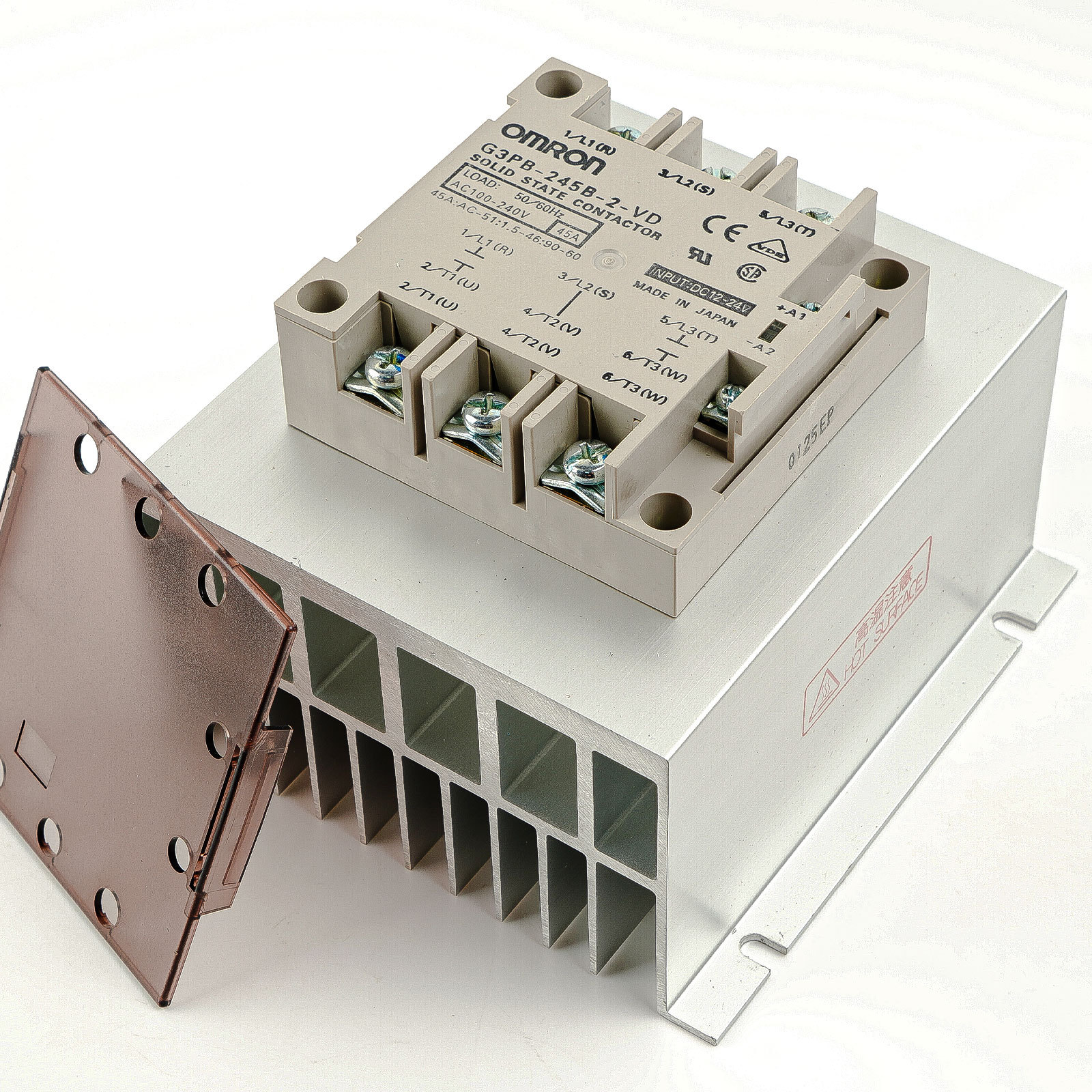 OMRON G3PB-245B-2-VD Solid State Contactor DPST-NO 45A Chassis Mount Screw Terminal