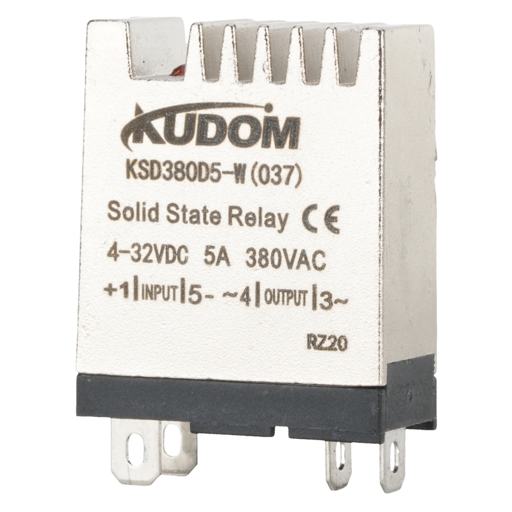 KUDOM KSD380D5-W(037) Solid State Relay 4-32VDC 5A 380VAC 4Pins