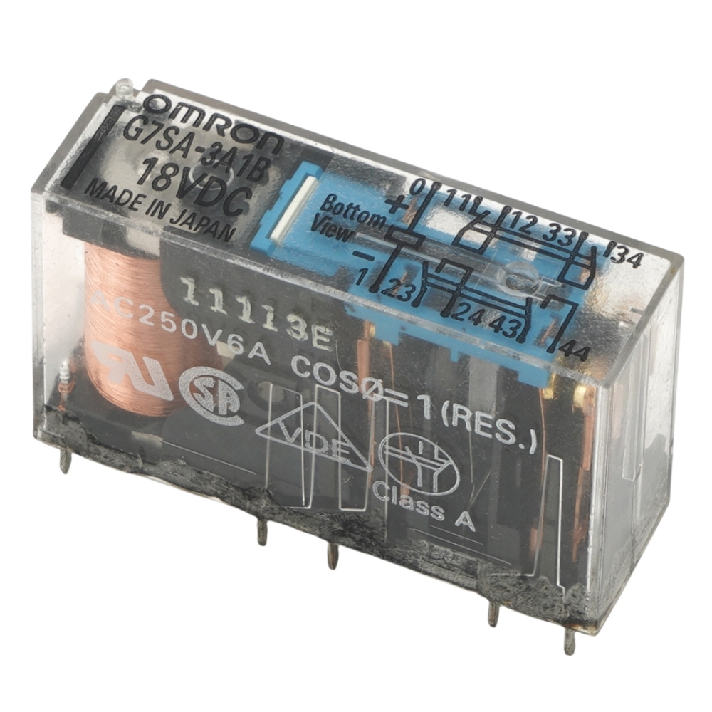 OMRON G7SA-3A1B 18VDC Safety Relay AC250V 6A 10Pins