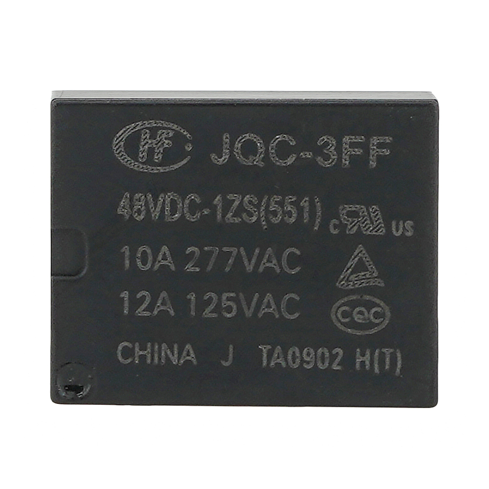 HONGFA JQC-3FF  48VDC-1ZS(551) Power Relay 10A 277VAC 5Pins