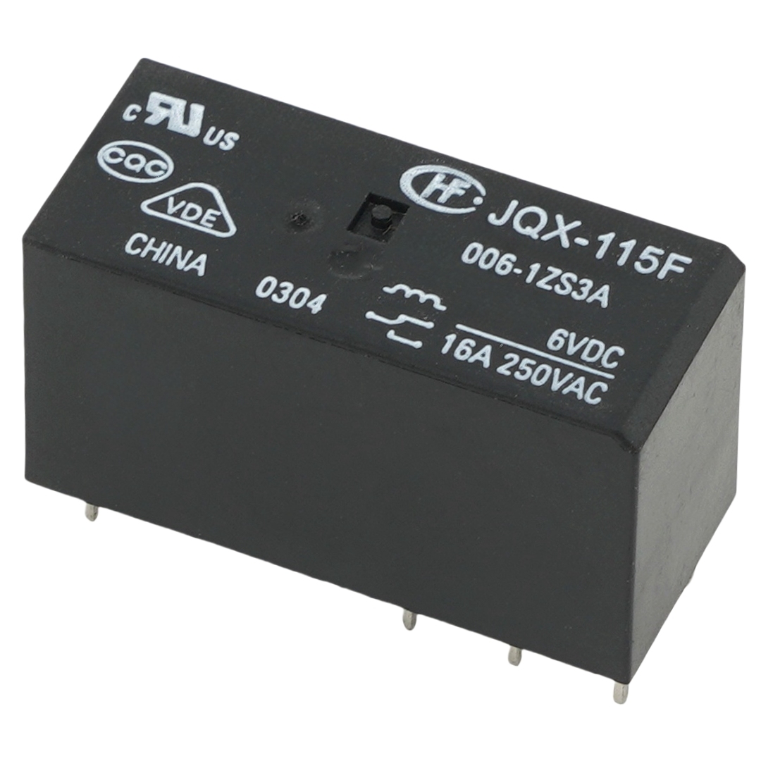 HONGFA  JQX-115F 006-1ZS3A Power Relay 6VDC 16A 250VAC 8Pins