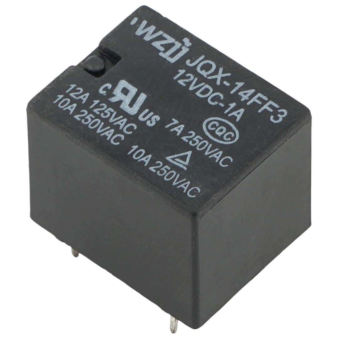 WZJJ JQX-14FF3 12VDC-1A Power Relay 7A 250VAC 4Pins