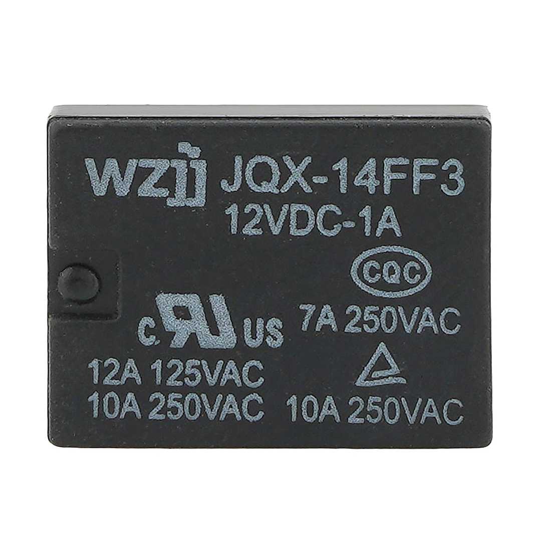 WZJJ JQX-14FF3 12VDC-1A Power Relay 7A 250VAC 4Pins