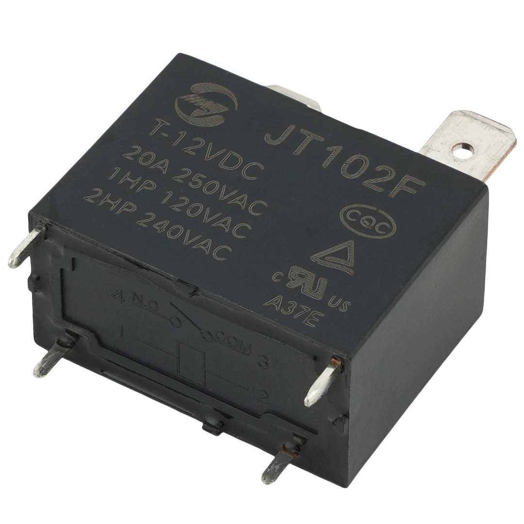 JINTIAN JT102F T-12VDC Power Relay 20A 250VAC
