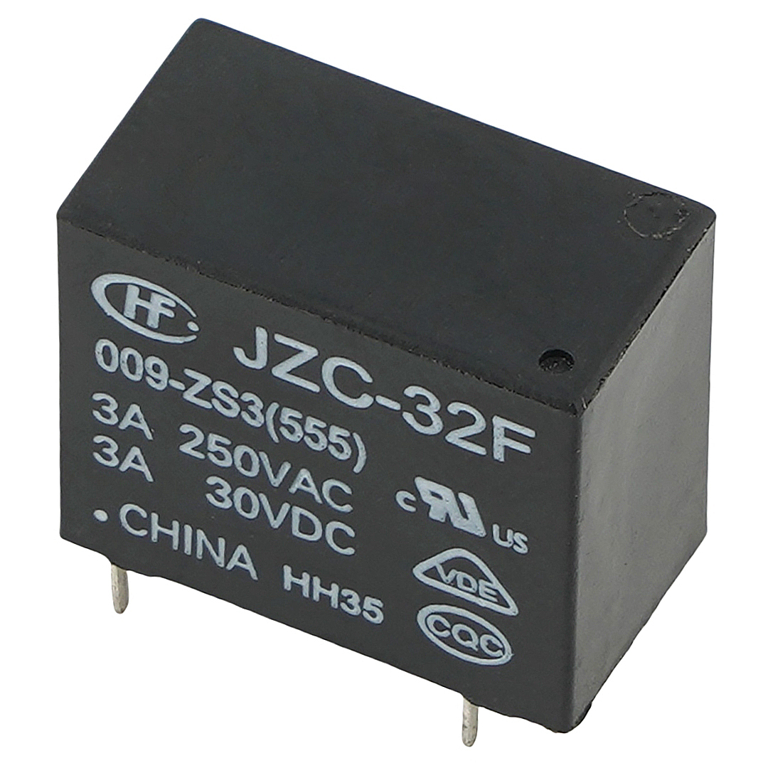 HONGFA  JZC-32F 009-ZS3(555) Power Relay 30VDC 3A 250VAC 5Pins