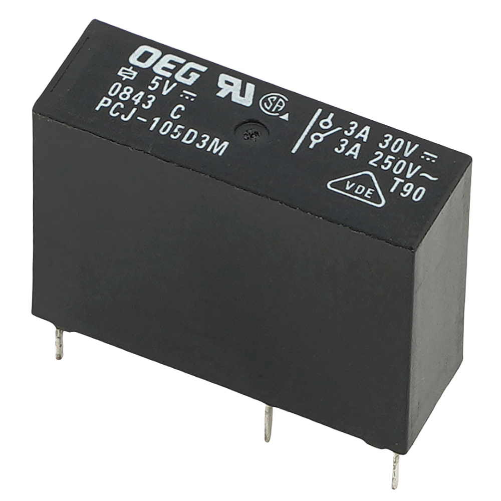 OEG PCJ-105D3M 5VDC Signal Relay 3A 250VAC 4Pins