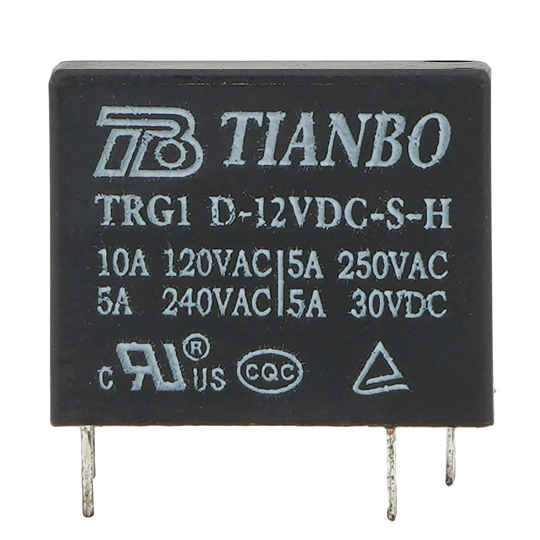 TIANBO TRG1 D-12VDC-S-H Power Relay 5A 250VAC 4Pins
