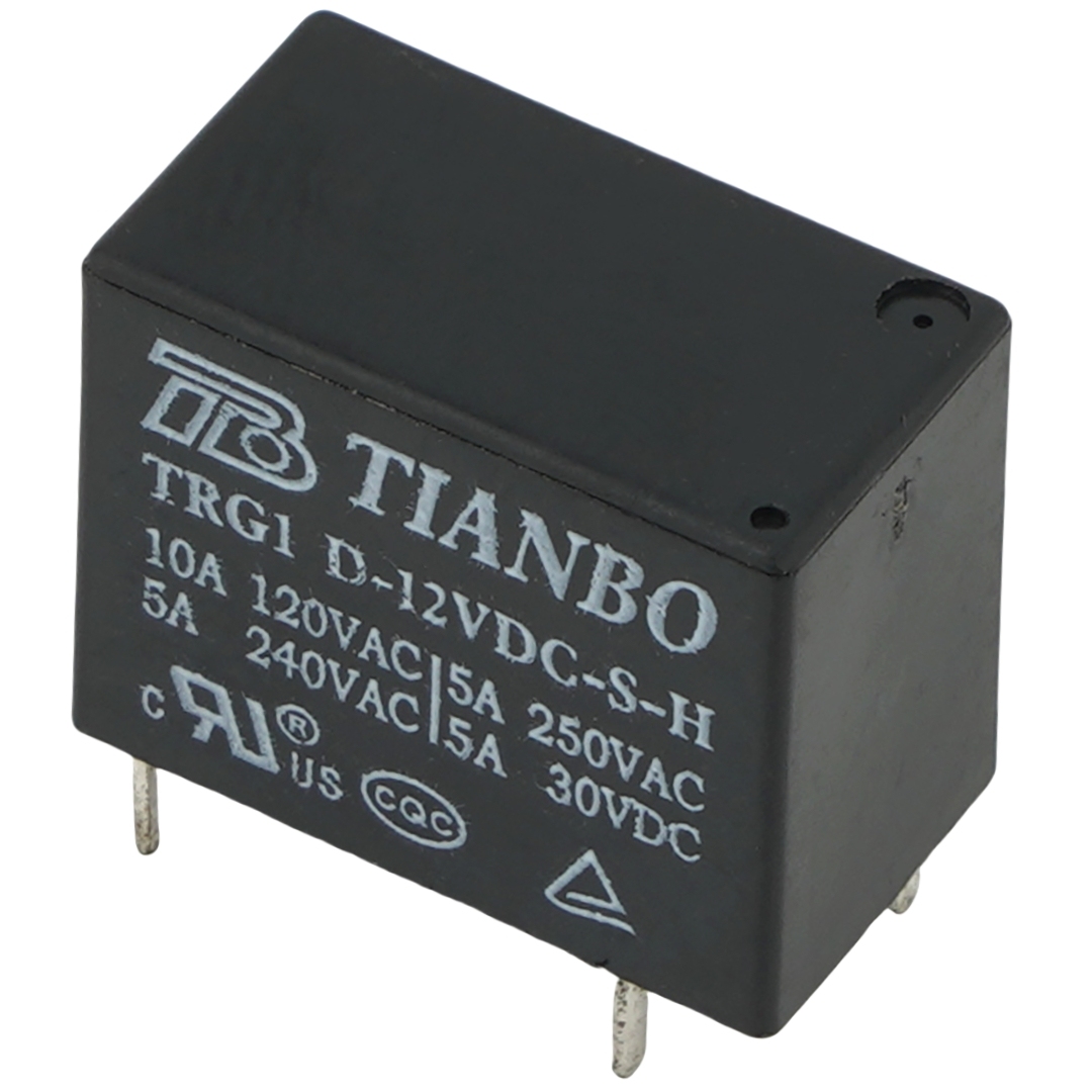 TIANBO TRG1 D-12VDC-S-H Power Relay 5A 250VAC 4Pins