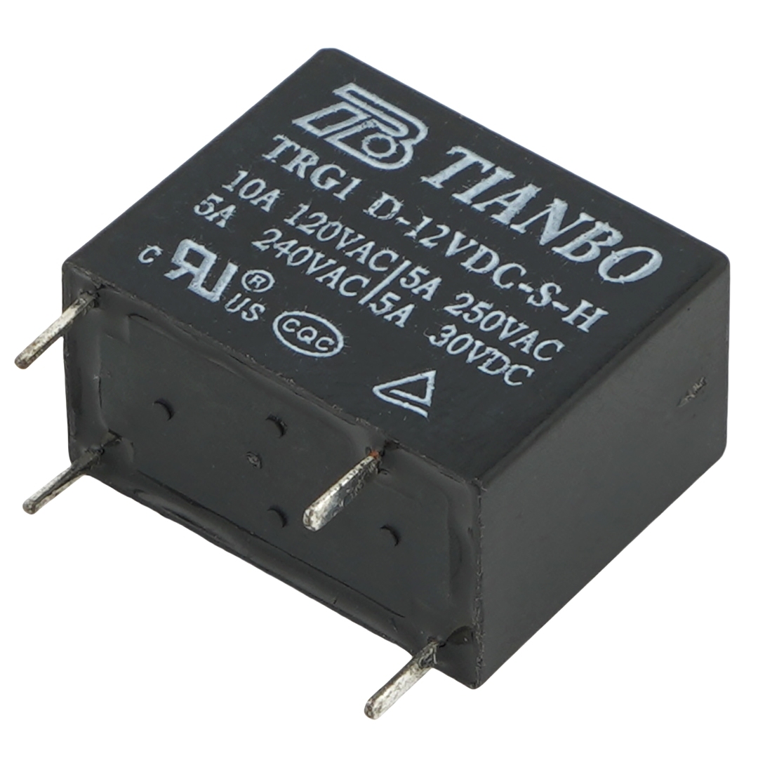 TIANBO TRG1 D-12VDC-S-H Power Relay 5A 250VAC 4Pins