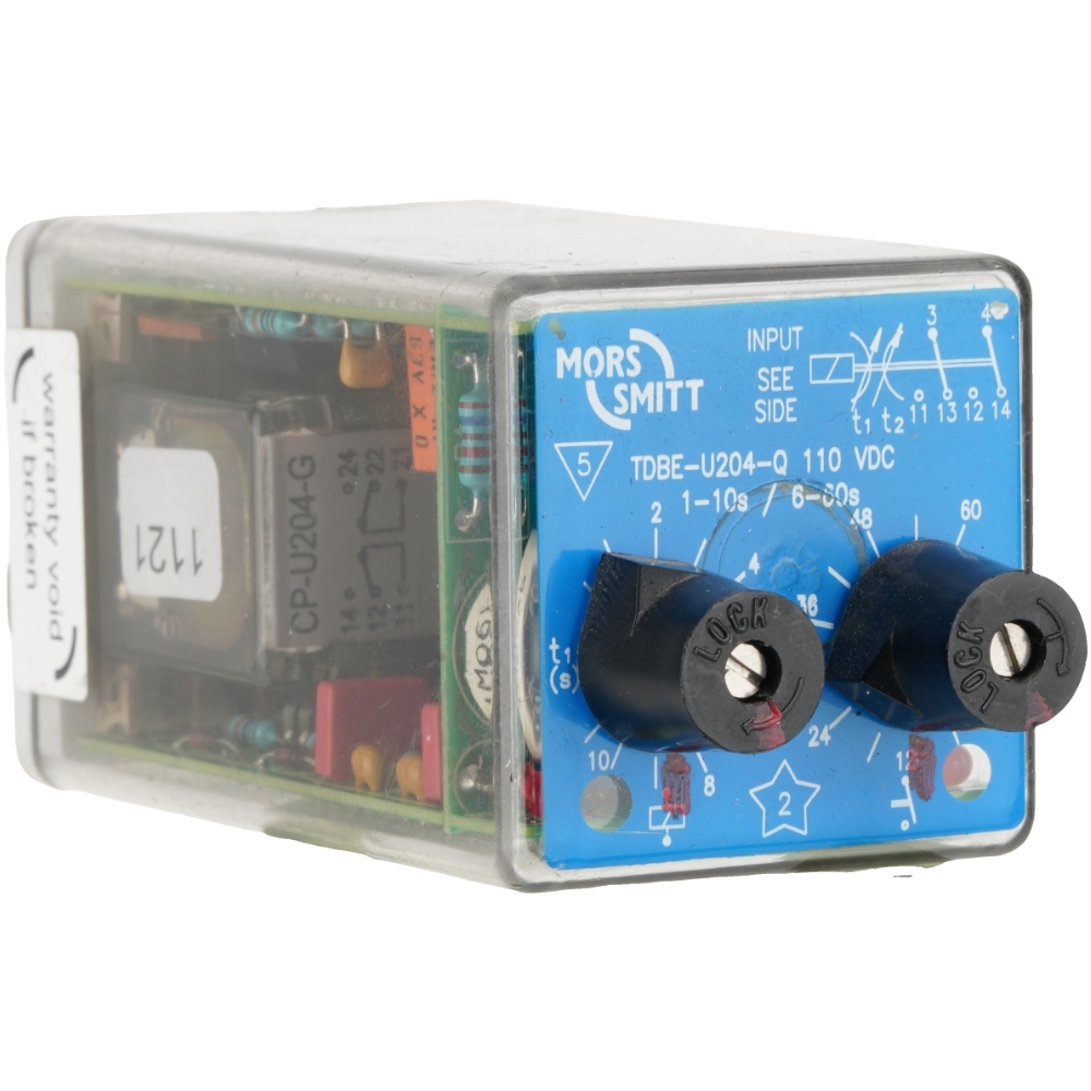 MORS SMITT TDBE-U204-Q 110VDC Time Delay Relay 4PDT Contacts Railway Grade