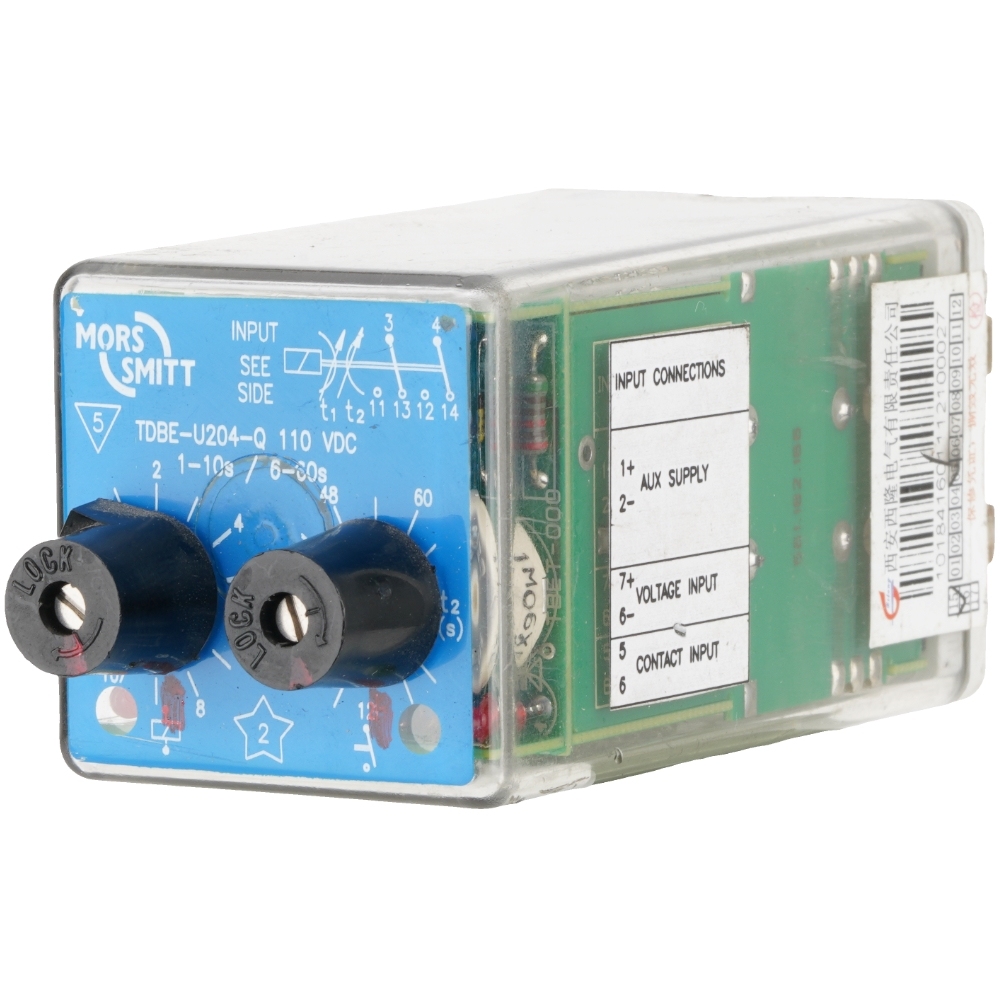 MORS SMITT TDBE-U204-Q 110VDC Time Delay Relay 4PDT Contacts Railway Grade