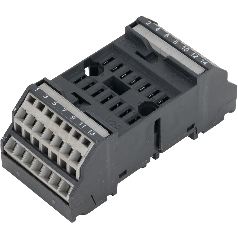 MORS SMITT V29 Relay Socket Spring Clamp Terminal 14Pin DIN Rail Mount
