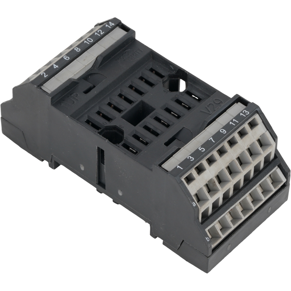 MORS SMITT V29 Relay Socket Spring Clamp Terminal 14Pin DIN Rail Mount