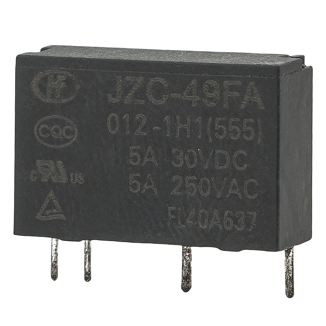 HONGFA  JZC-49FA 012-1H1(555) Power Relay 5A 250VAC 4Pins