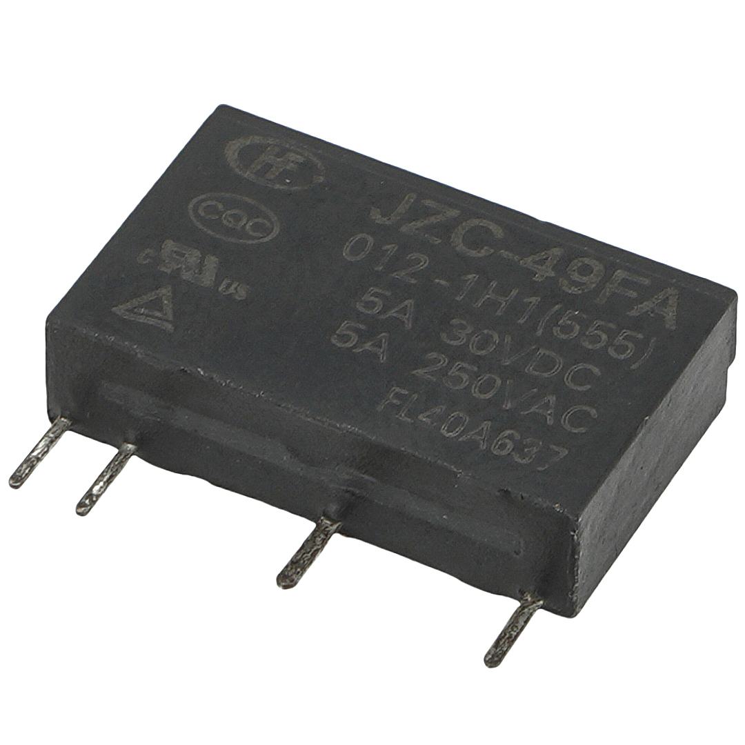 HONGFA  JZC-49FA 012-1H1(555) Power Relay 5A 250VAC 4Pins