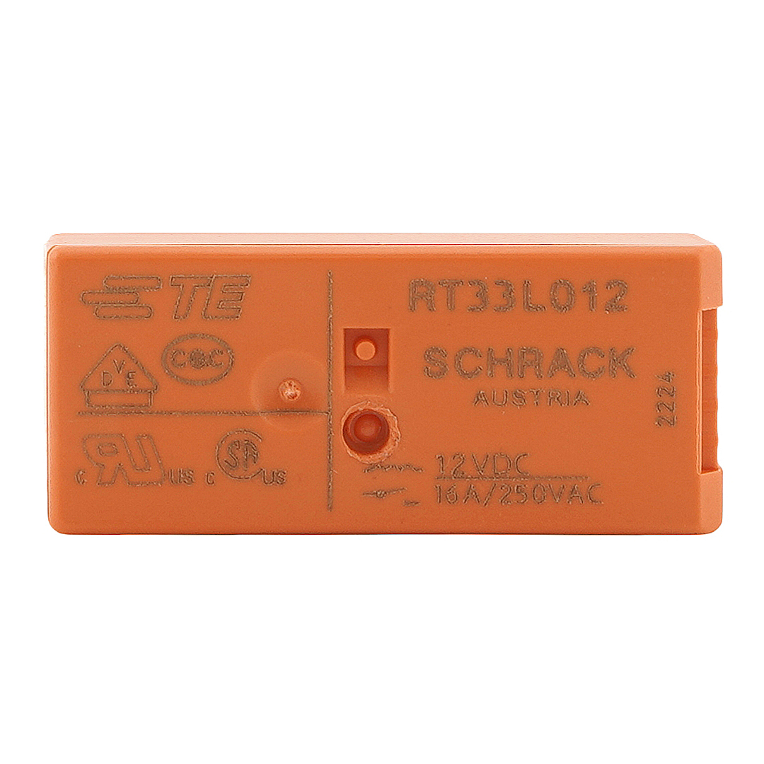 TE Connectivity RT33L012 General Purpose Relay SPST-NO (1 Form A) 12VDC Coil Through Hole