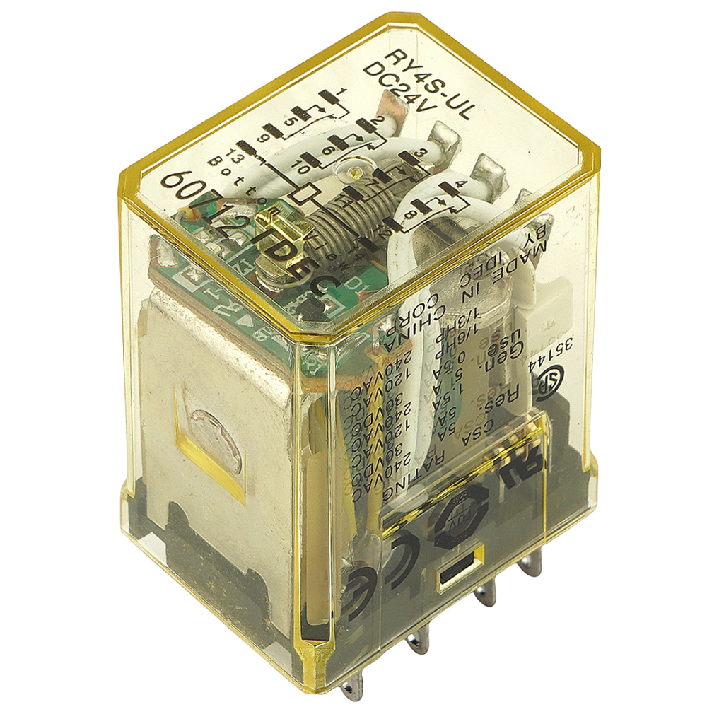 IDEC RY4S-UL DC24V Intermediate Relay 24VDC 5A 240VAC 14Pins