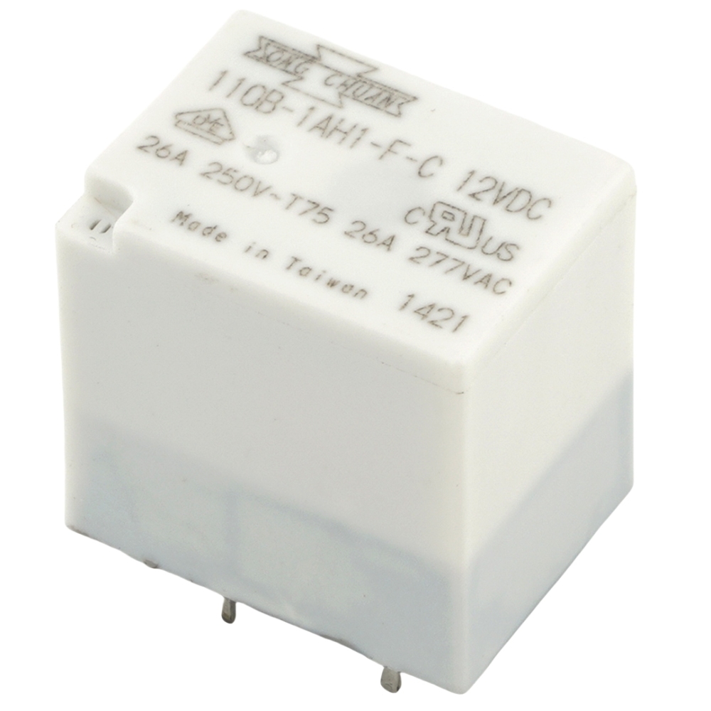 SONGCHUAN 110B-1AH1-F-C 12VDC Automotive Relay 26A 277VAC 4Pins