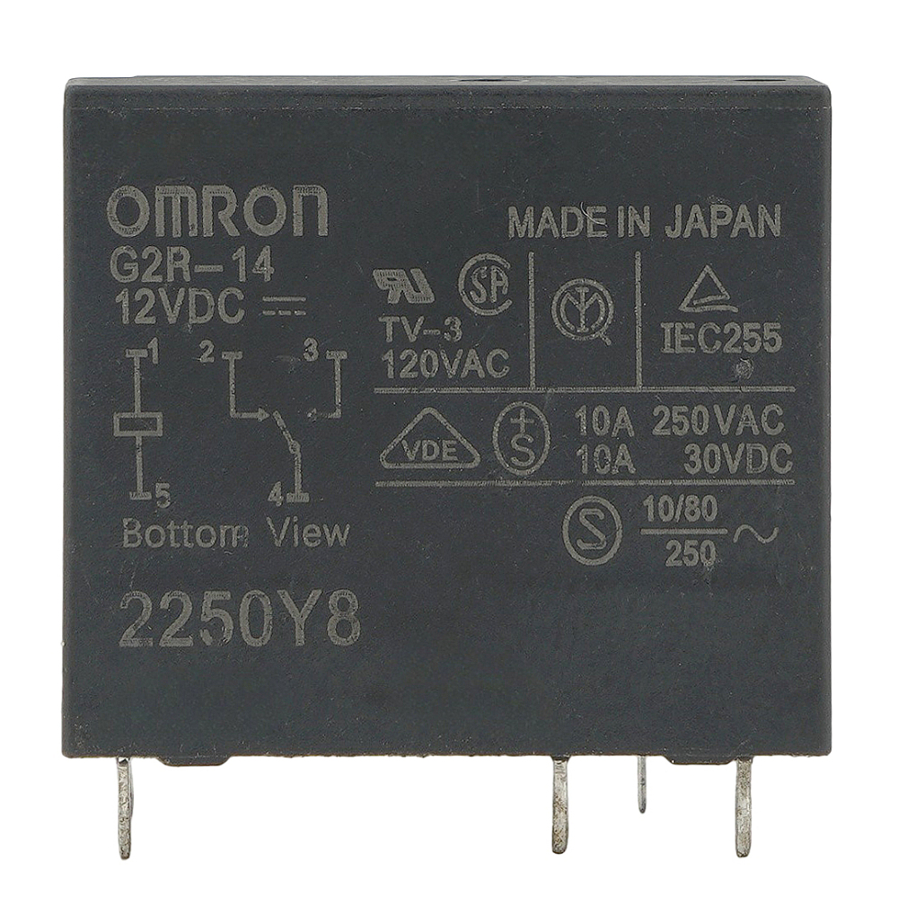 OMRON G2R-14 12VDC Power Relay 10A 250VAC 5Pins