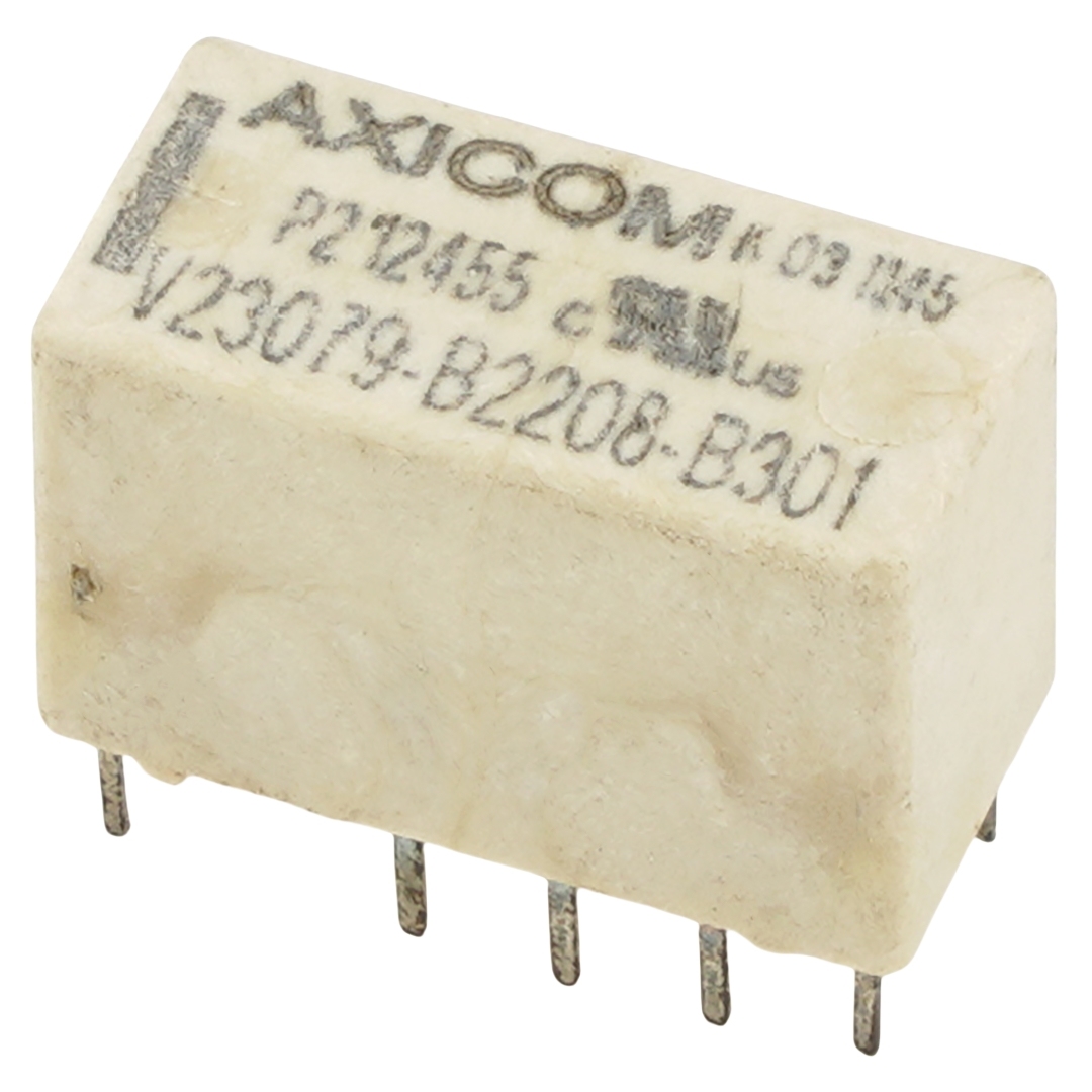 AXICOM V23079-B2208-B301 Signal Relay DPDT PCB Mount Low Power 10Pins