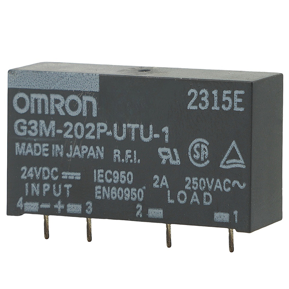 OMRON G3M-202P-UTU-1 24VDC Solid State Relay 2A 250VAC 4Pins