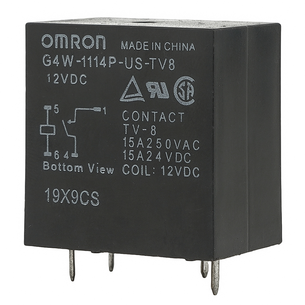 OMRON G4W-1114P-US-TV8 12VDC General Purpose Relay SPST-NO (1 Form A) 12VDC Coil Through Hole