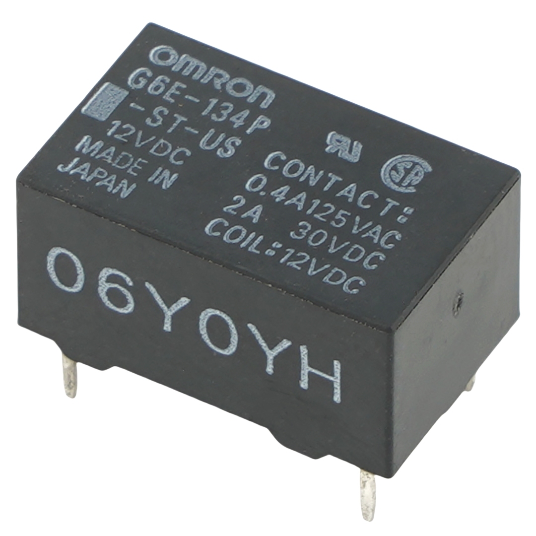 OMRON G6E-134P-ST-US 12VDC General Purpose Relay SPDT (1 Form C) Through Hole