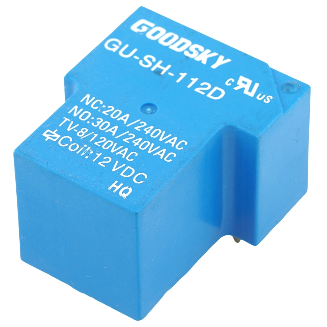 GOODSKY GU-SH-112D Power Relay 12VDC 20A/30A 240VAC 6Pins
