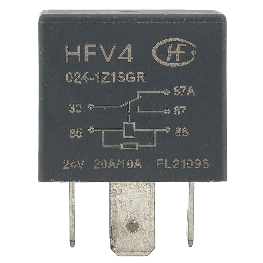 HONGFA HFV4 024-1Z1SGR Automotive Relay 24VDC 20A/10A 5Pins