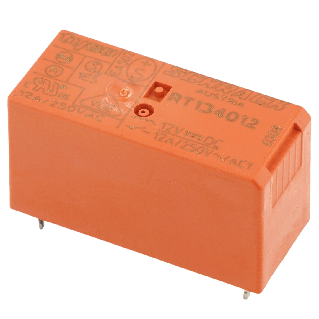 TE Connectivity RT134012 General Purpose Relay SPST-NO (1 Form A) 12VDC Coil Through Hole