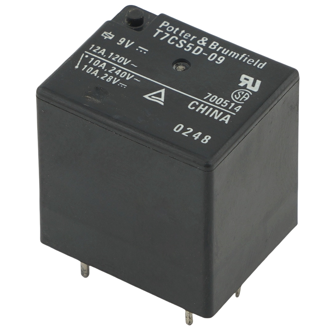 Potter & Brumfield T7CS5D-09 General Purpose Relay SPDT (1 Form C) 9VDC Coil Through Hole