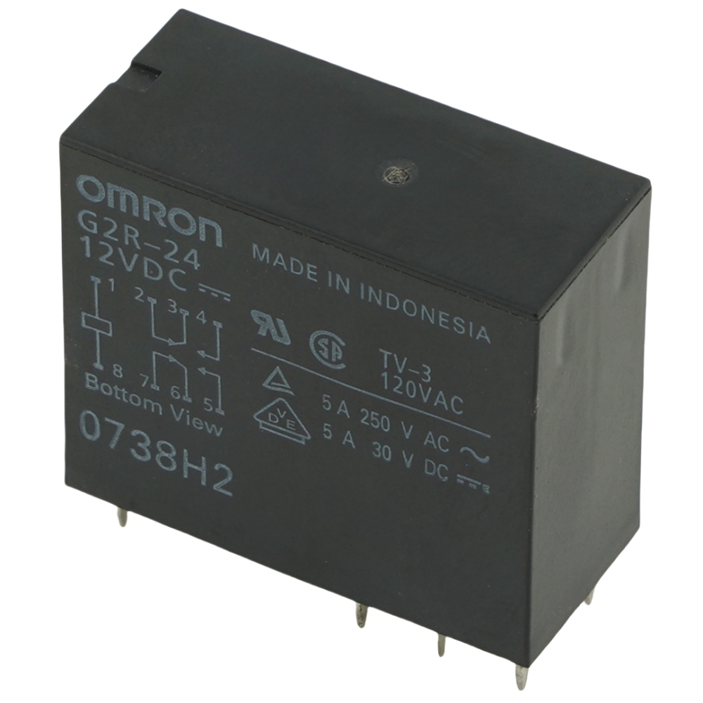 OMRON G2R-24 12VDC General Purpose Relay 5A 250VAC 8Pins