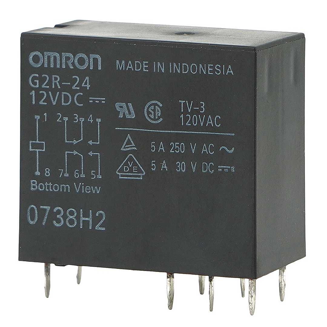 OMRON G2R-24 12VDC General Purpose Relay 5A 250VAC 8Pins