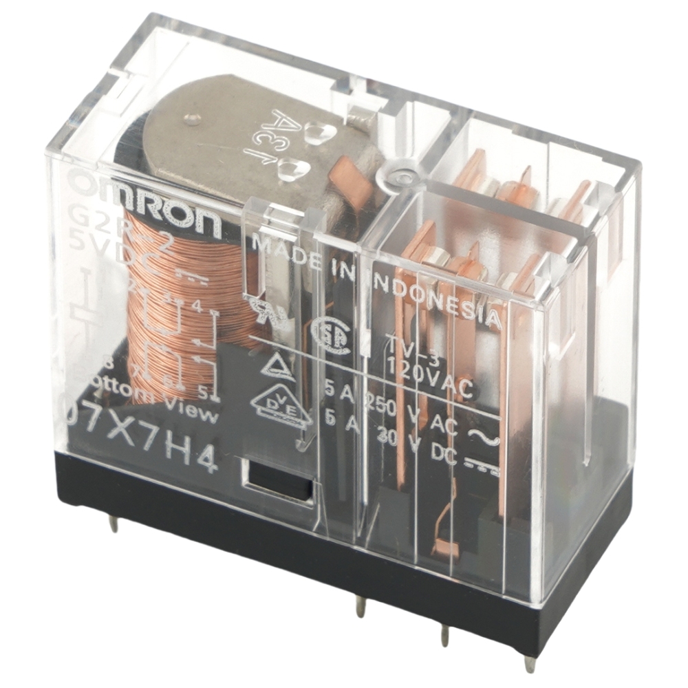 OMRON G2R-2 5VDC Power Relay 5A 250VAC 8Pins