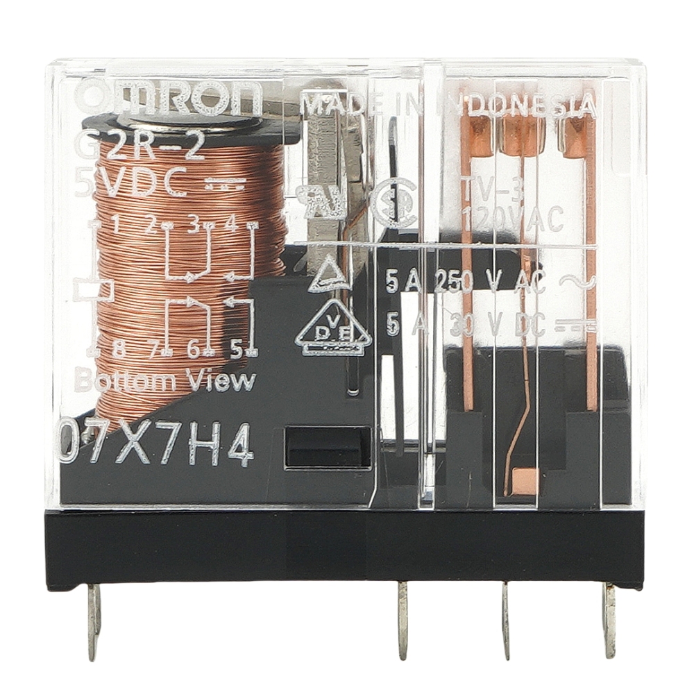 OMRON G2R-2 5VDC Power Relay 5A 250VAC 8Pins