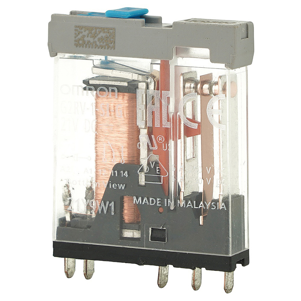 OMRON G2RV-1-SI-G 21VDC Power Relay 6A 250VAC 5Pins