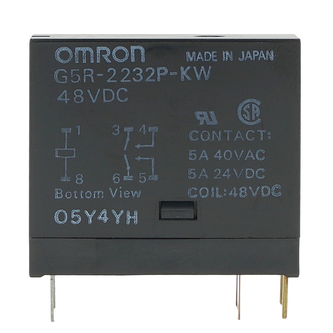OMRON G5R-2232P-KW 48VDC Power Relay 5A 40VAC 6Pins