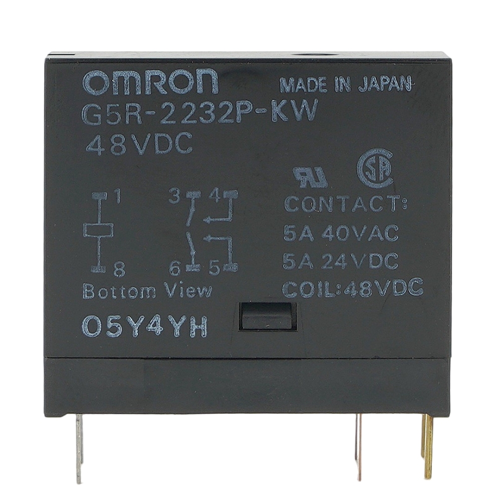 OMRON G5R-2232P-KW 48VDC Power Relay 5A 40VAC 6Pins