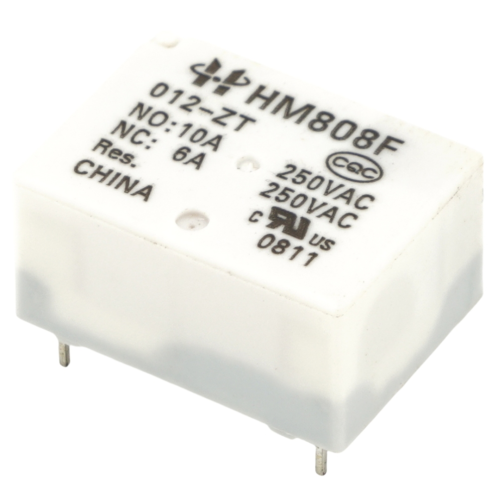 HONGFA HM808F 012-ZT Power Relay 10A/6A 250VAC 5Pins