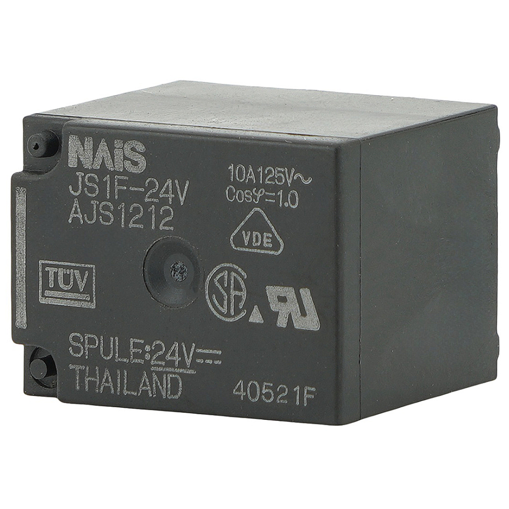 NAIS JS1F-24V AJS1212 General Purpose Relay SPDT (1 Form C) 10A 24VDC Coil Through Hole