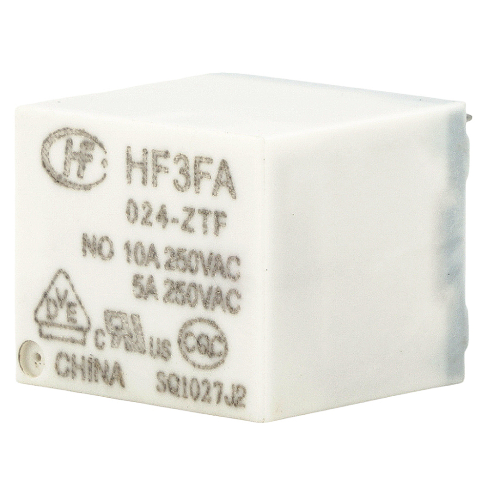 HONGFA HF3FA 024-ZTF Power Relay 24VDC 10A/5A 250VAC 5Pins