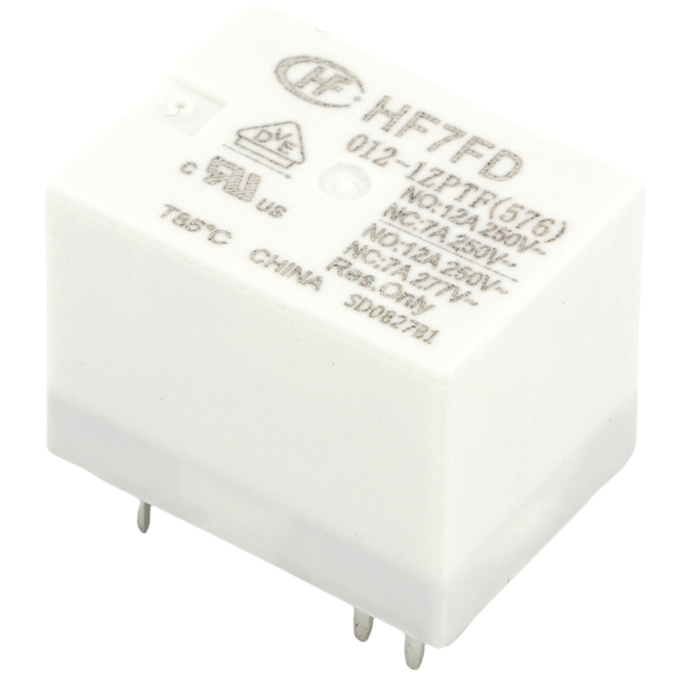 HONGFA HF7FD 012-1ZPTF(576) Power Relay 12A 250VAC 6Pins
