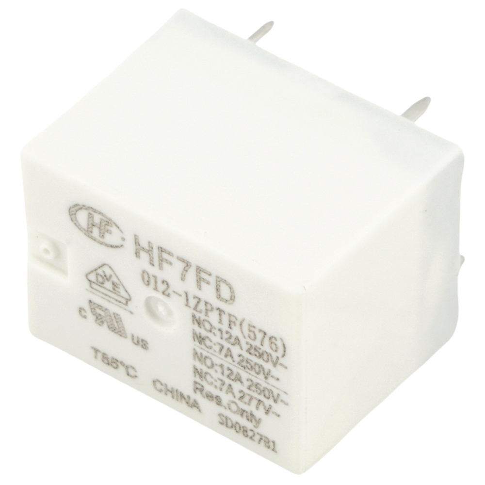 HONGFA HF7FD 012-1ZPTF(576) Power Relay 12A 250VAC 6Pins