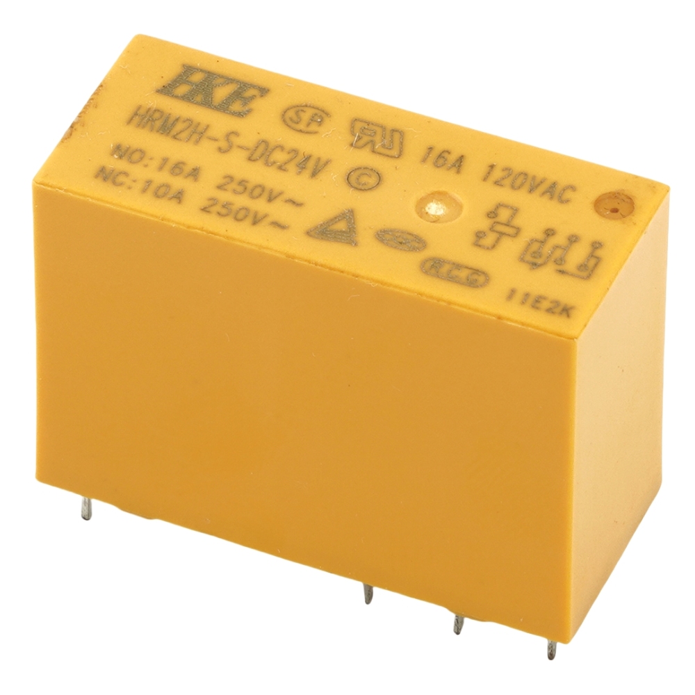 HKE HRM2H-S-DC24V Power Relay 24VDC 16A 120VAC 8Pins DPDT PCB Mount